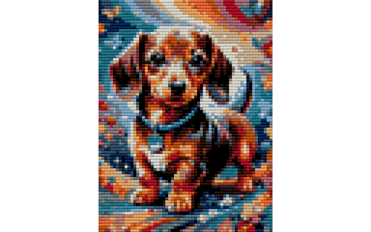 Dachshund dog free download diamond art pattern