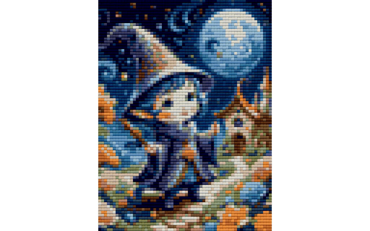 Wizard printable diamond painting pattern
