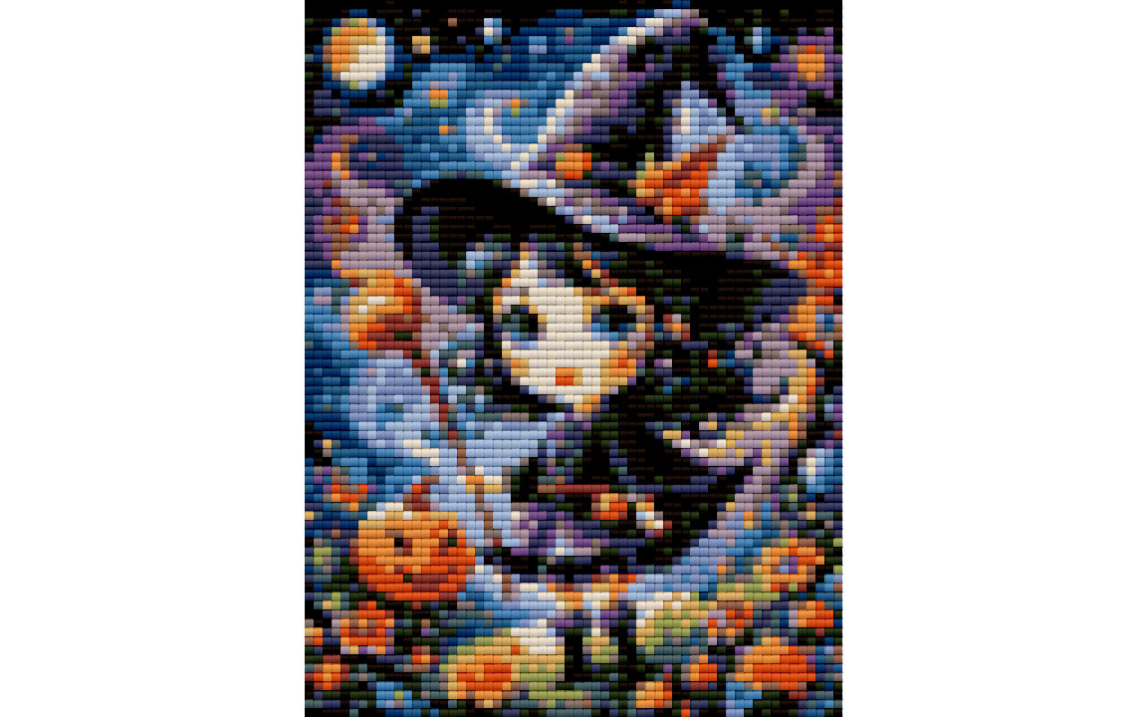 Witch free diamond painting art pattern